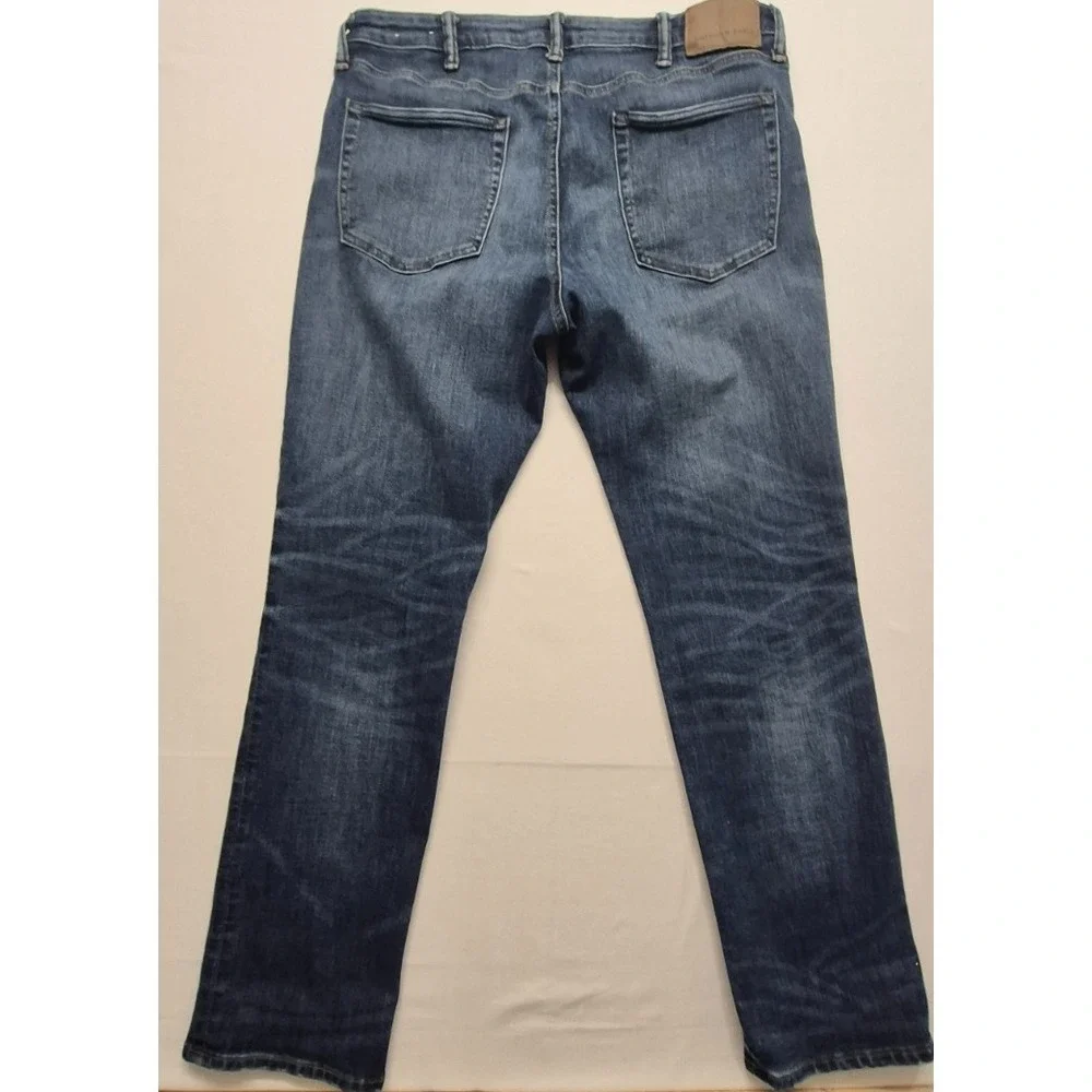 American Eagle AirFlex men's slim straight denim blue jeans‎ 38x32 dark wash